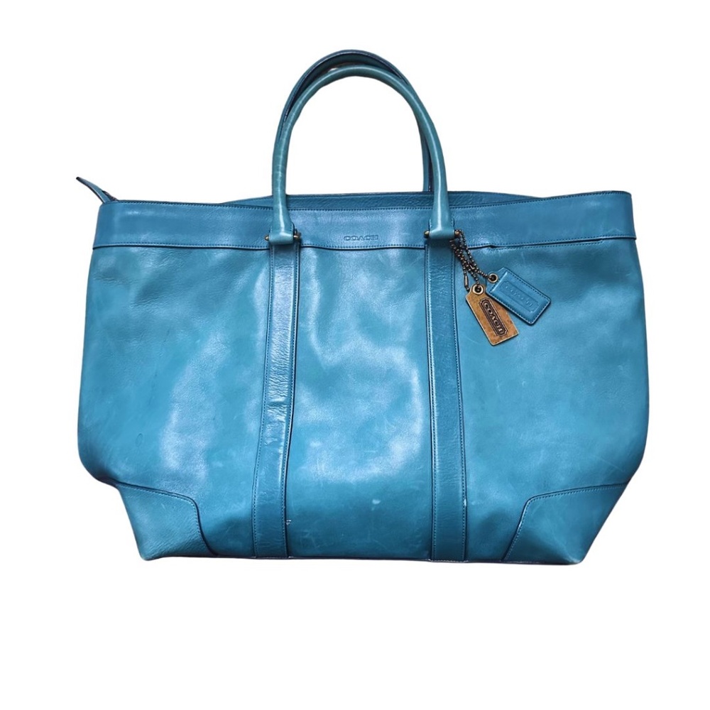 Coach Bleecker Legacy Weekender Tote - Blue/Turquoise